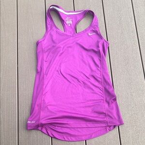 Nike Women's Purple Dri-FIT Tank Top